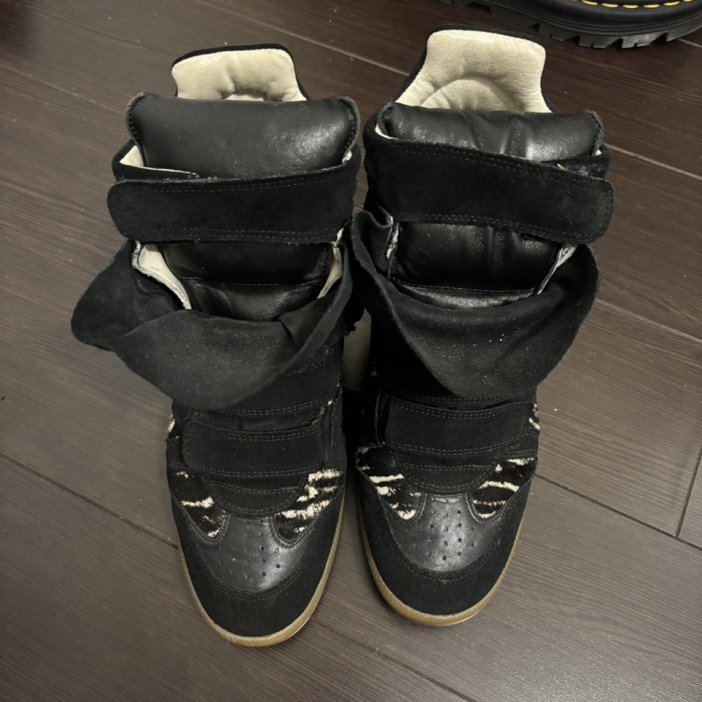 Isabel Marant Black Wedge Sneakers - photo 2