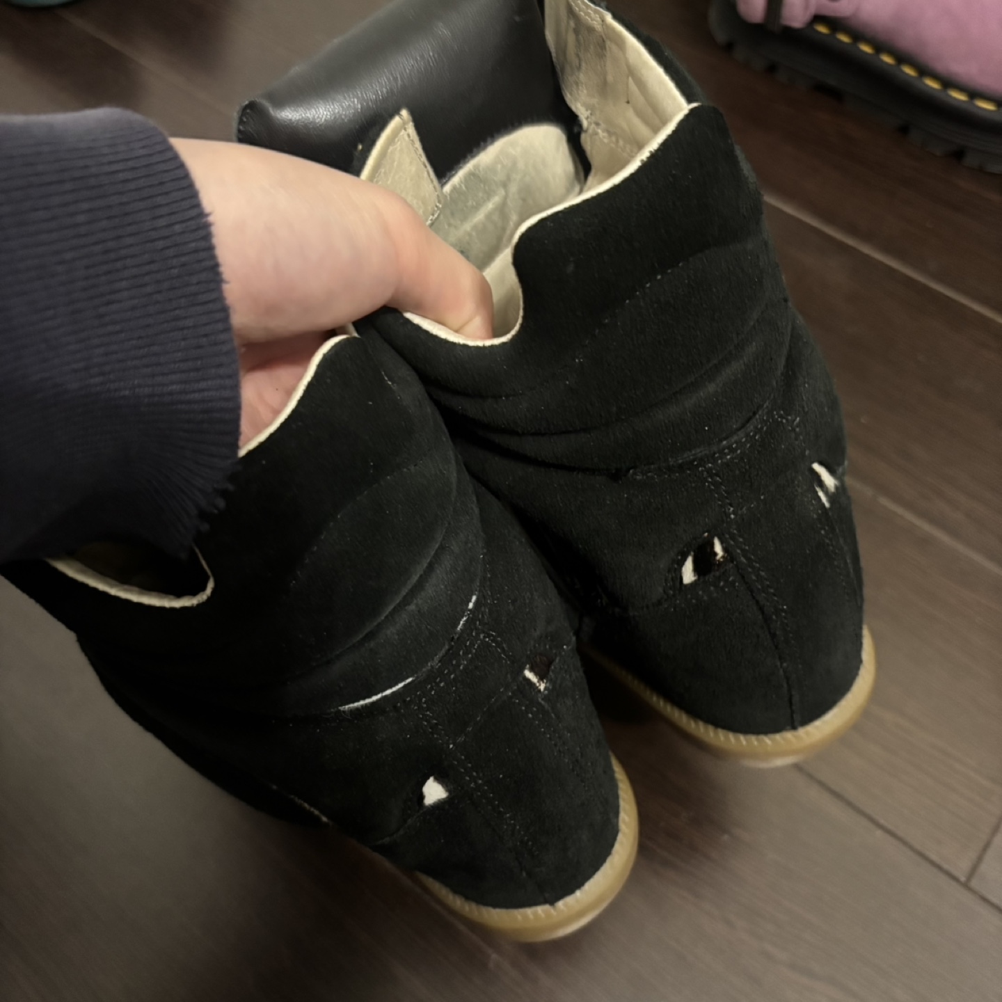 Isabel Marant Black Wedge Sneakers - photo 5
