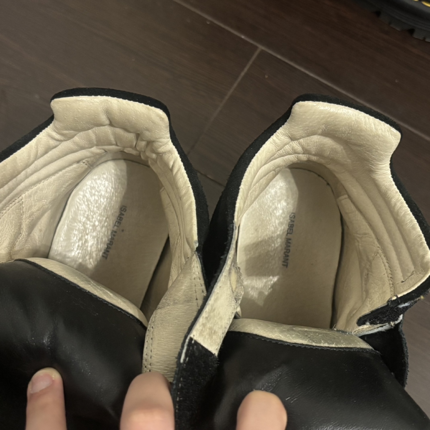 Isabel Marant Black Wedge Sneakers - photo 3