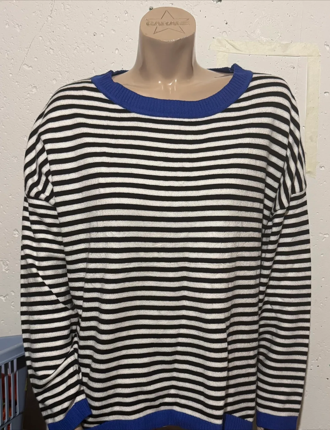 Striped Sweater with Blue Accents thumbnail