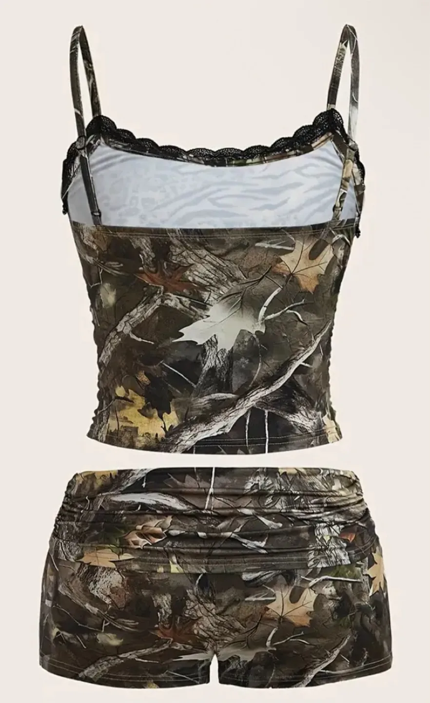 Camouflage Camisole Tank Top and Shorts Set image indicator(2)