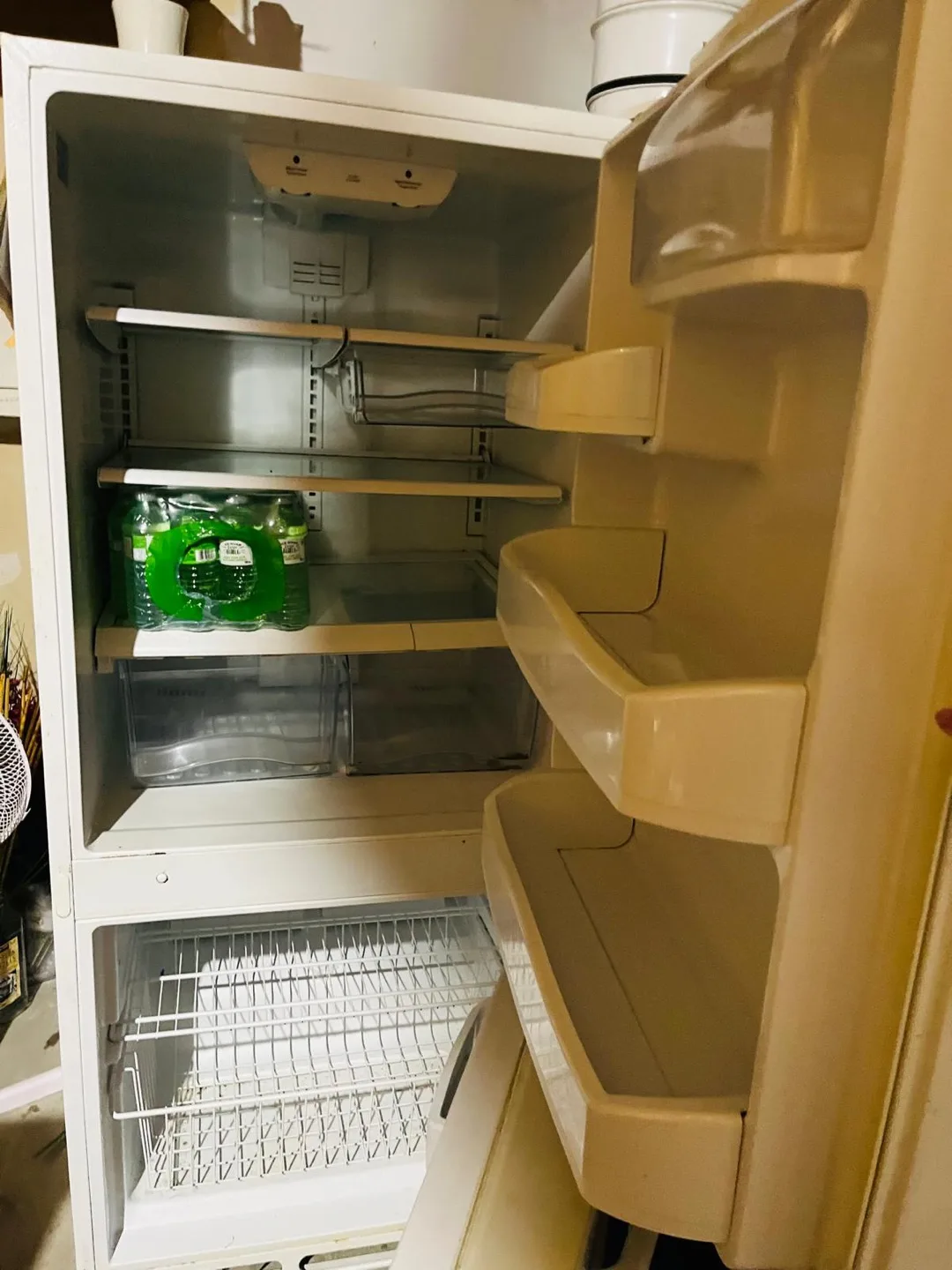 White Fridge with Bottom Freezer thumbnail