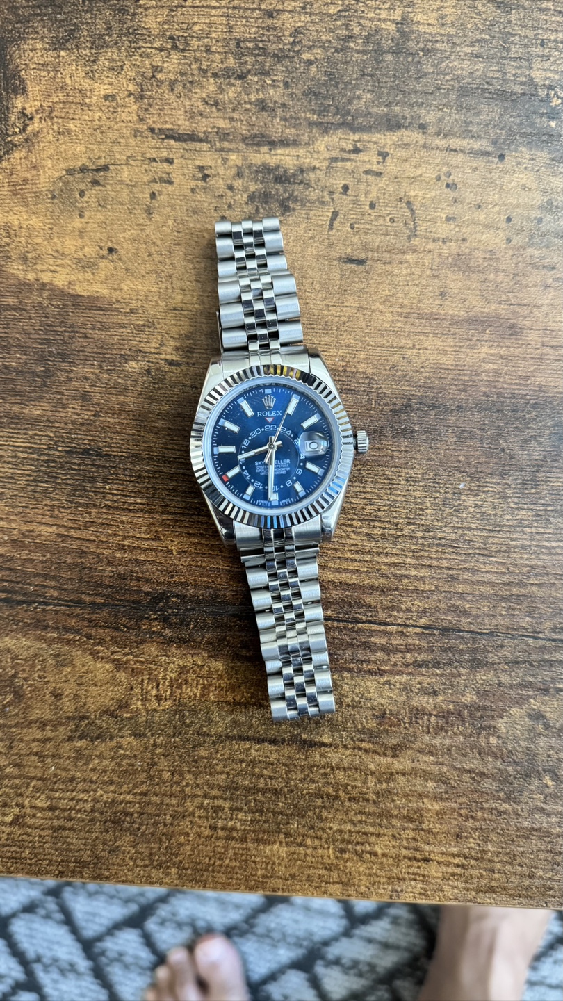 Rolex Watch Sky Dweller with Blue Face