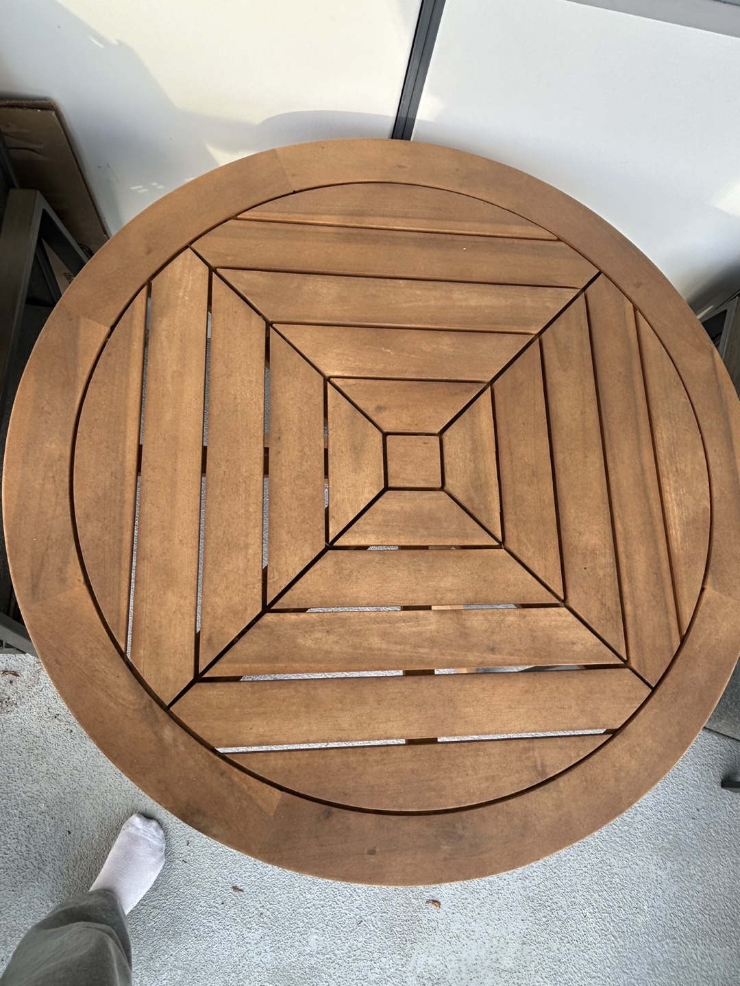 Wooden Patio Table - photo 2