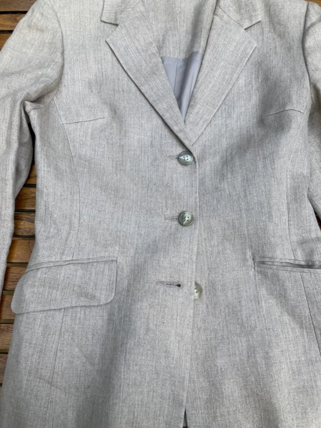 Beige Linen Blazer image indicator(5)