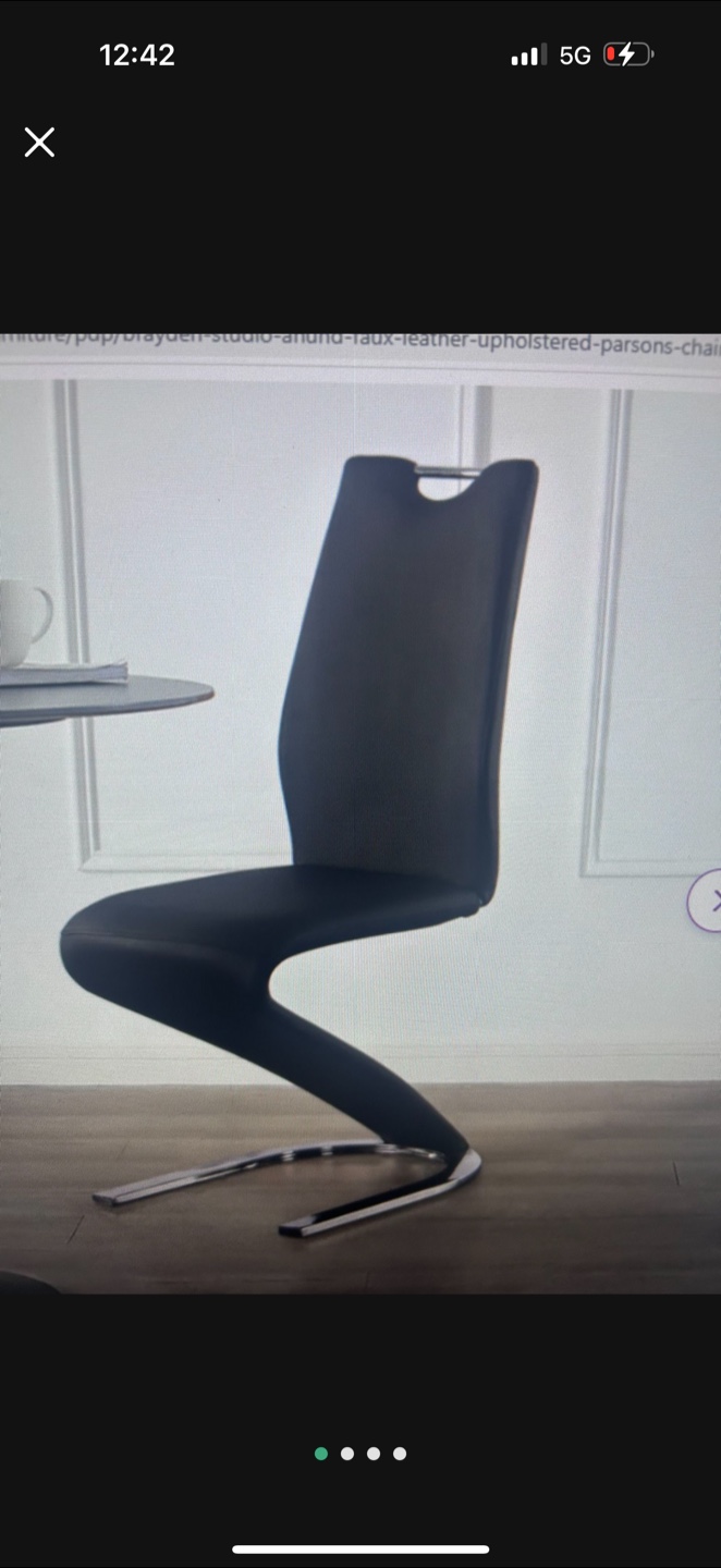 Black Upholstered Chair
