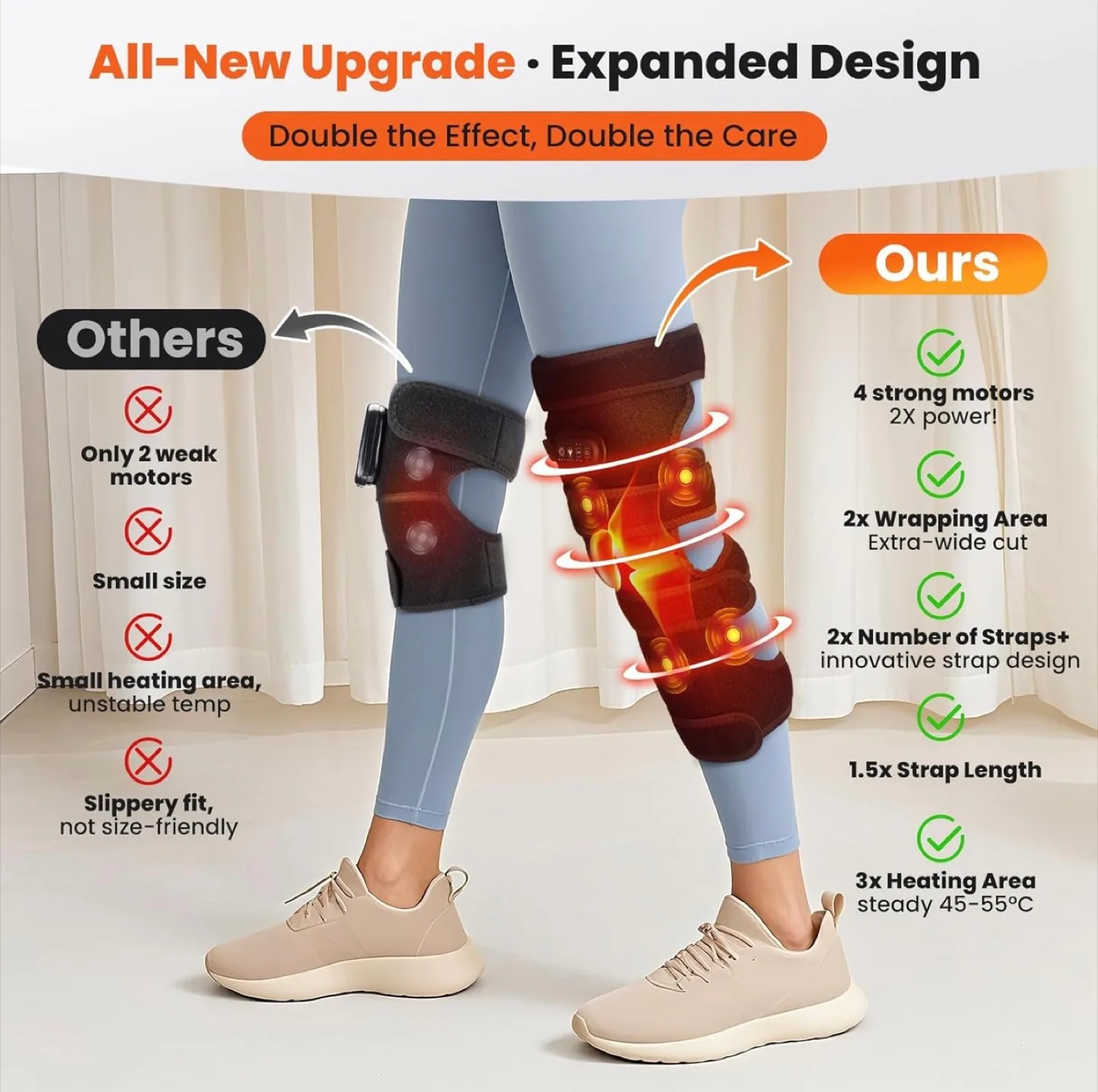 Heated Vibration Knee Pad image indicator(4)