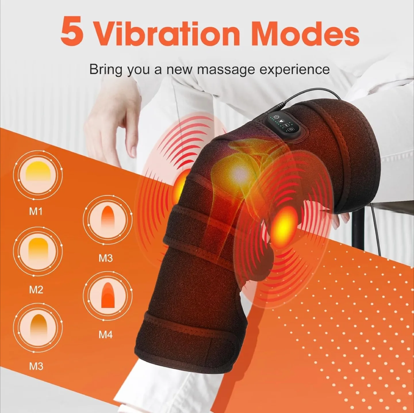 Heated Vibration Knee Pad image indicator(8)