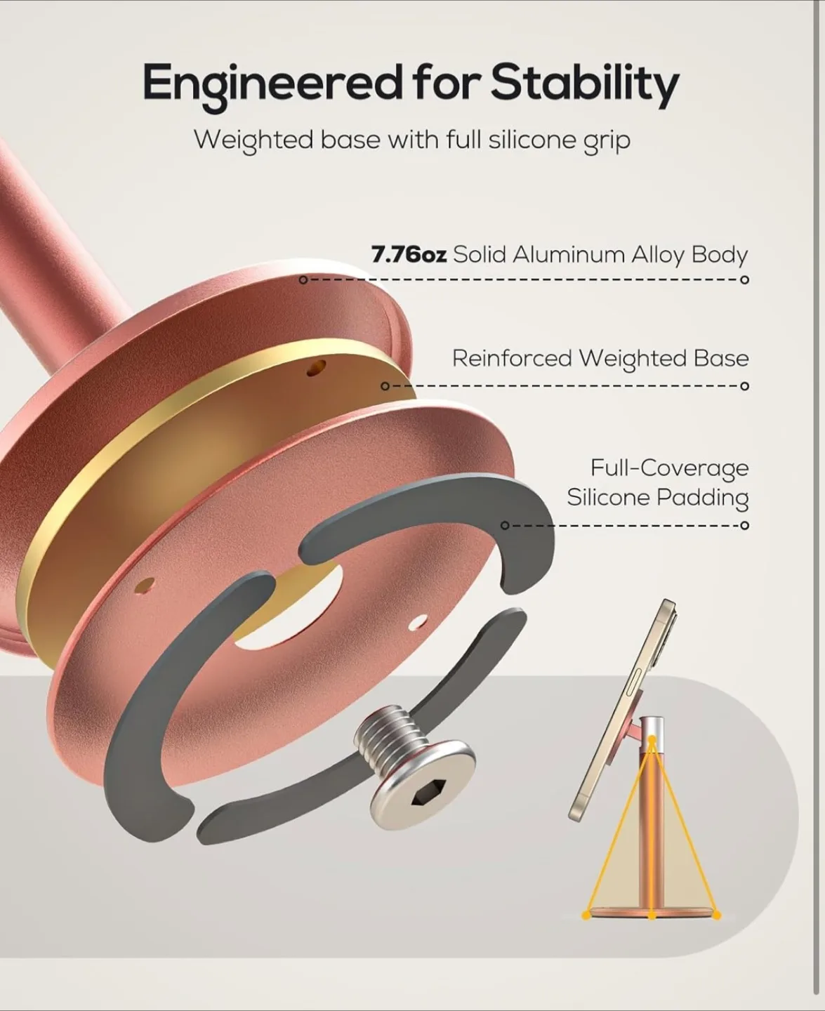 Phone Stand with Magnetic Attachment image indicator(6)