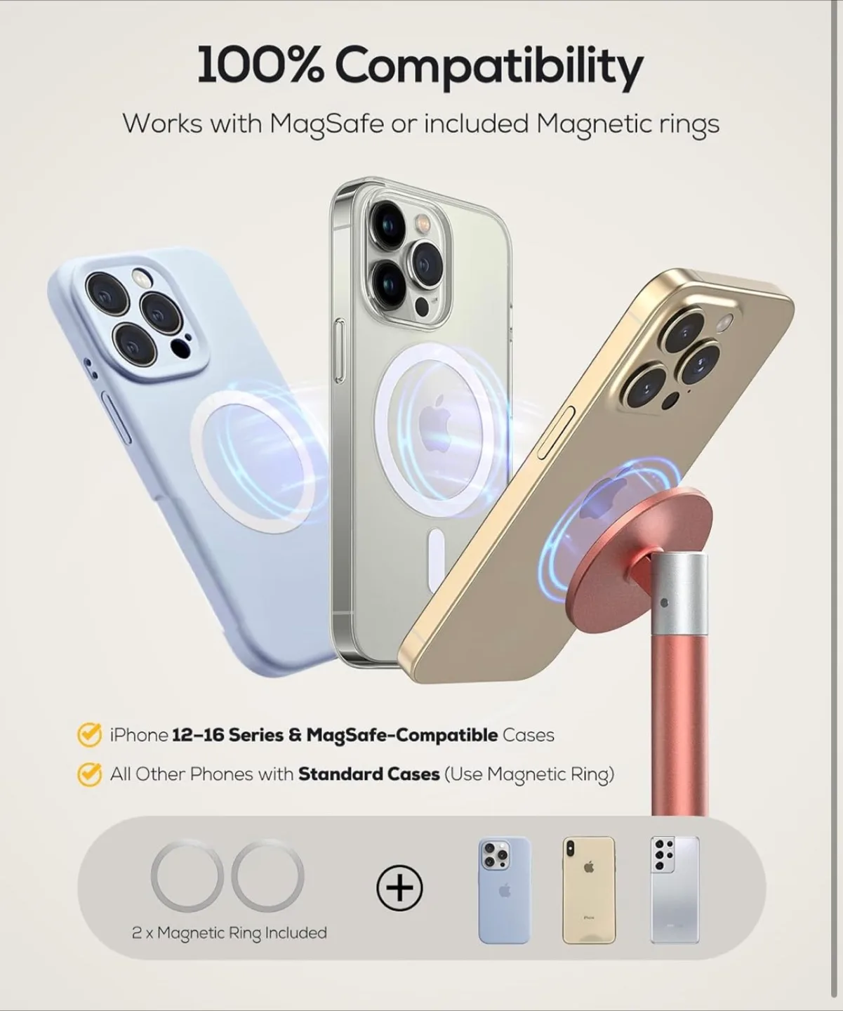 Phone Stand with Magnetic Attachment image indicator(5)