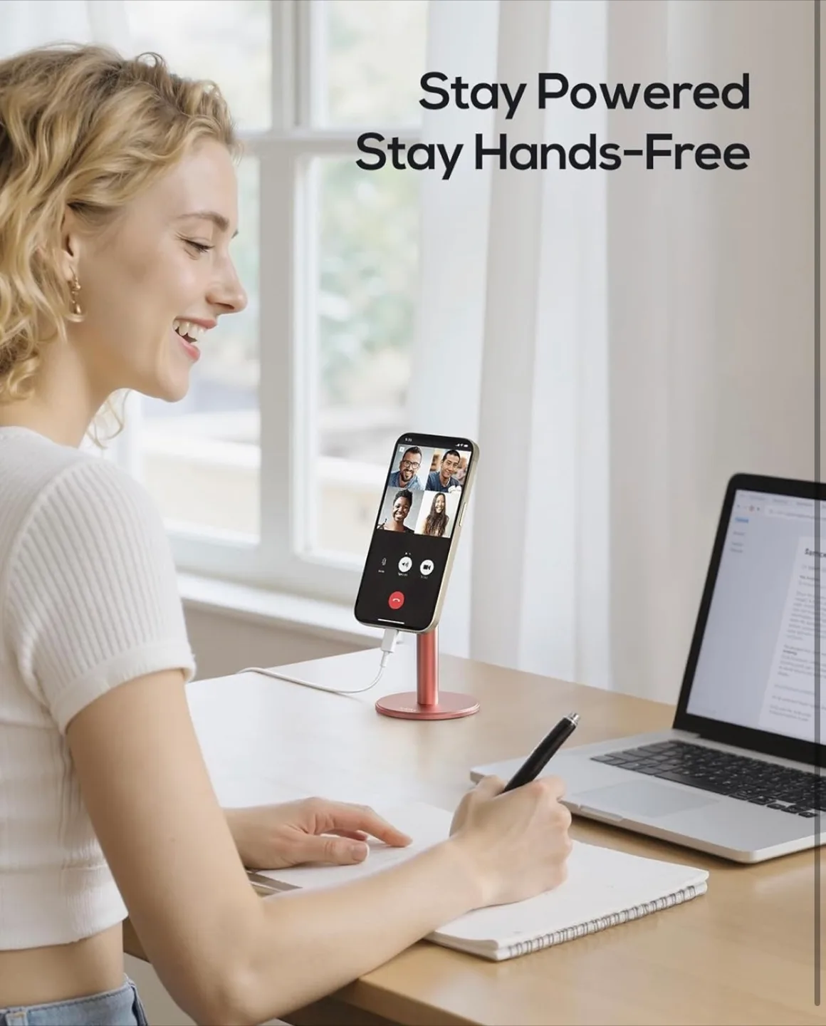 Phone Stand with Magnetic Attachment image indicator(8)