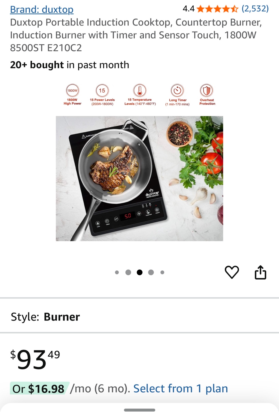 DuxTop Portable Induction Cooktop
