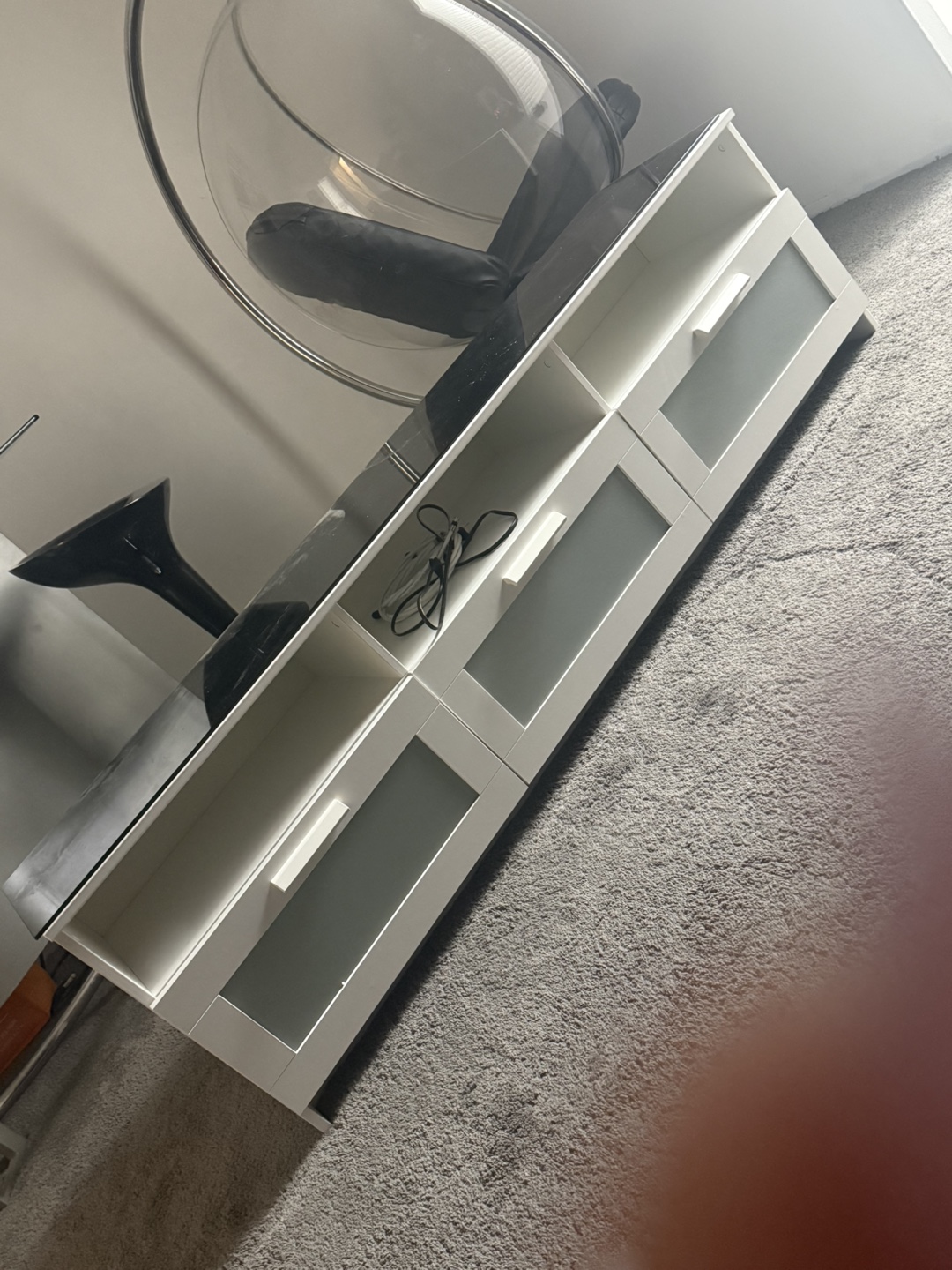 Tv stand with glass top option