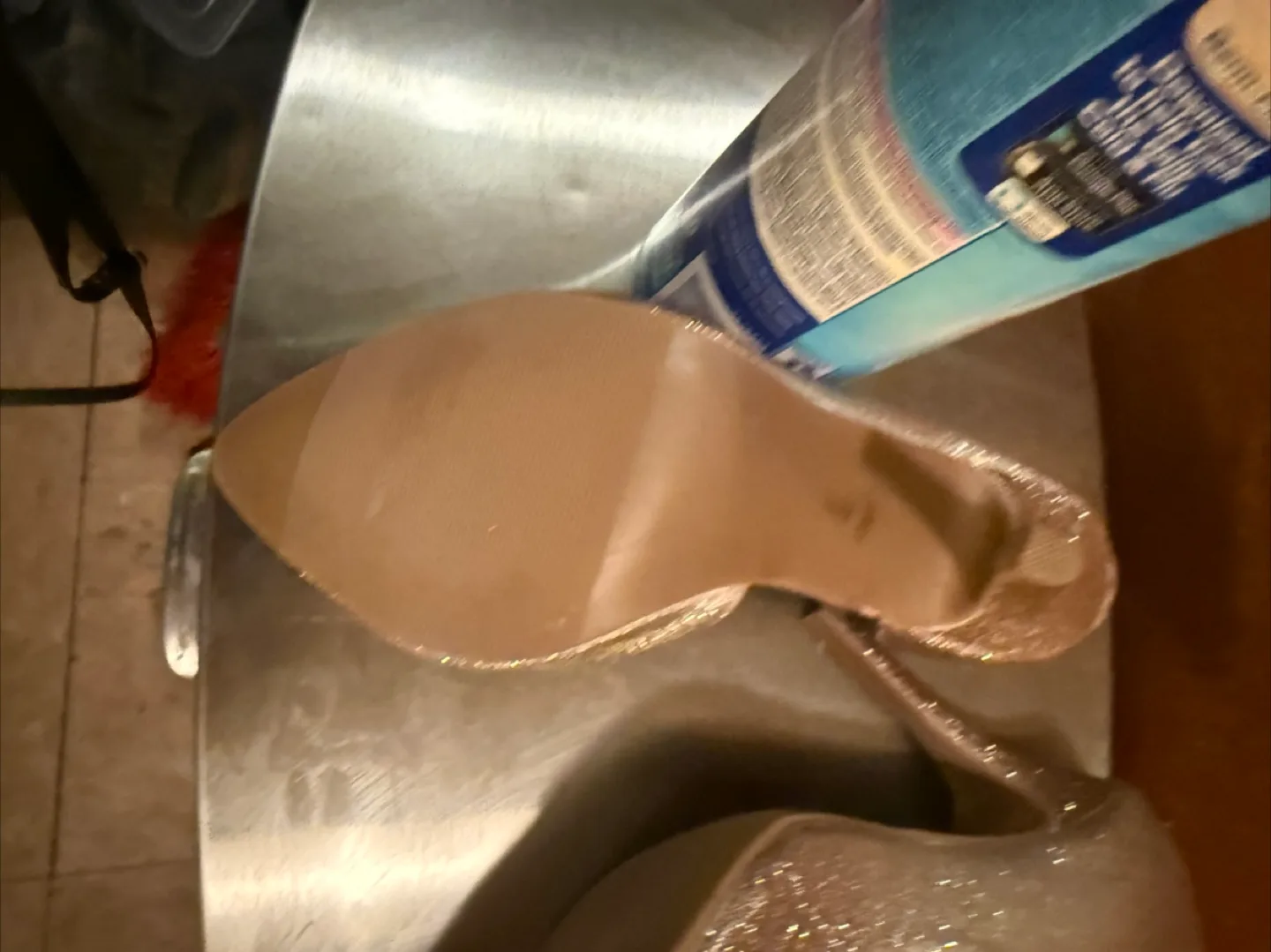 Juicy Couture Gold Glitter Heels image indicator(5)