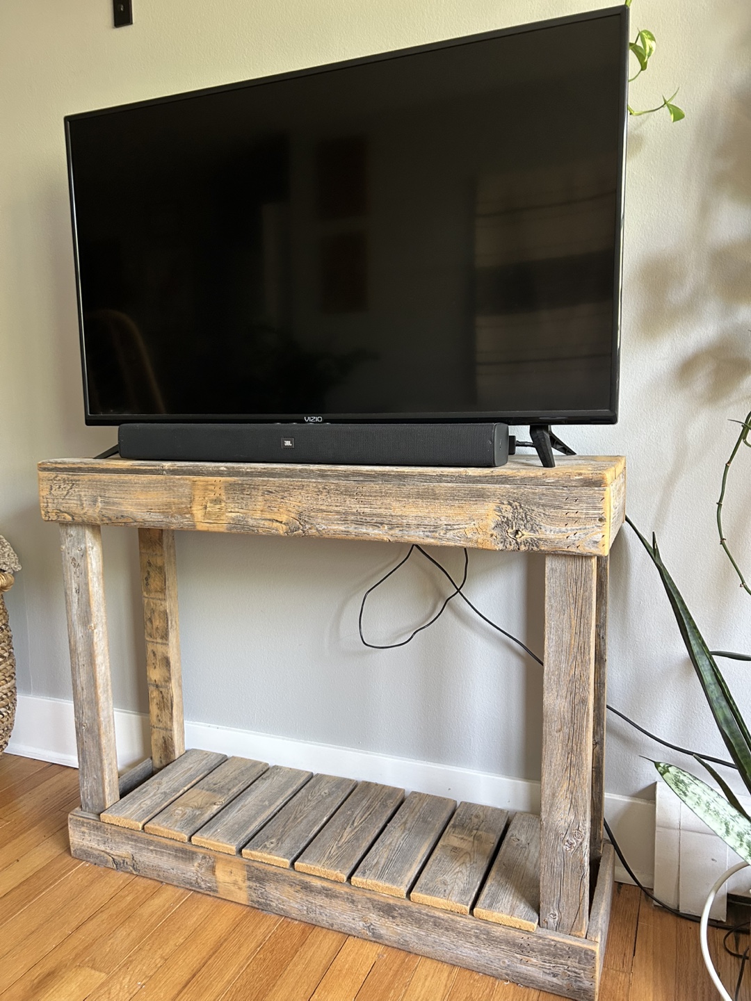 Rustic Wood Console Table
