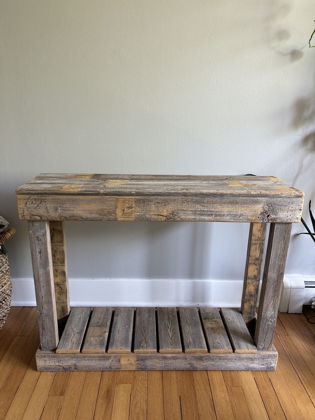 Rustic Wood Console Table - photo 2
