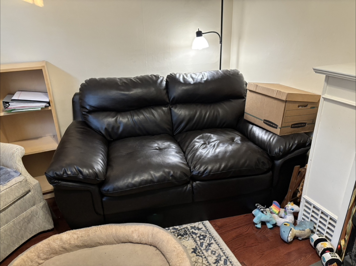 Black Leather Couch