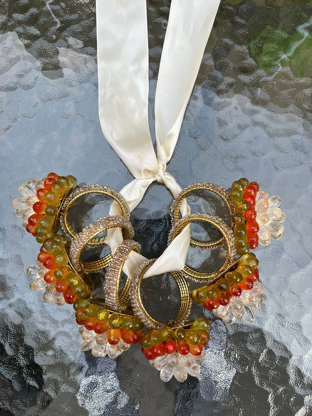 Unique Napkin Rings with Ribbon image indicator(2)