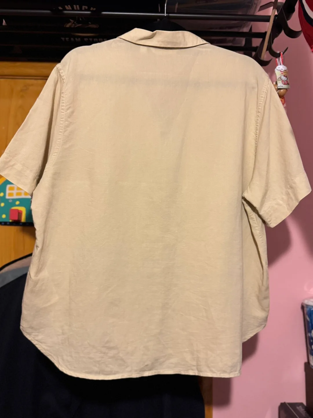 Uniqlo Cream Button-Up Blouse image indicator(2)