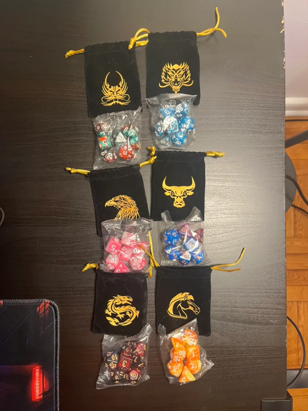 QMay D&D Dice Set with Pouches thumbnail