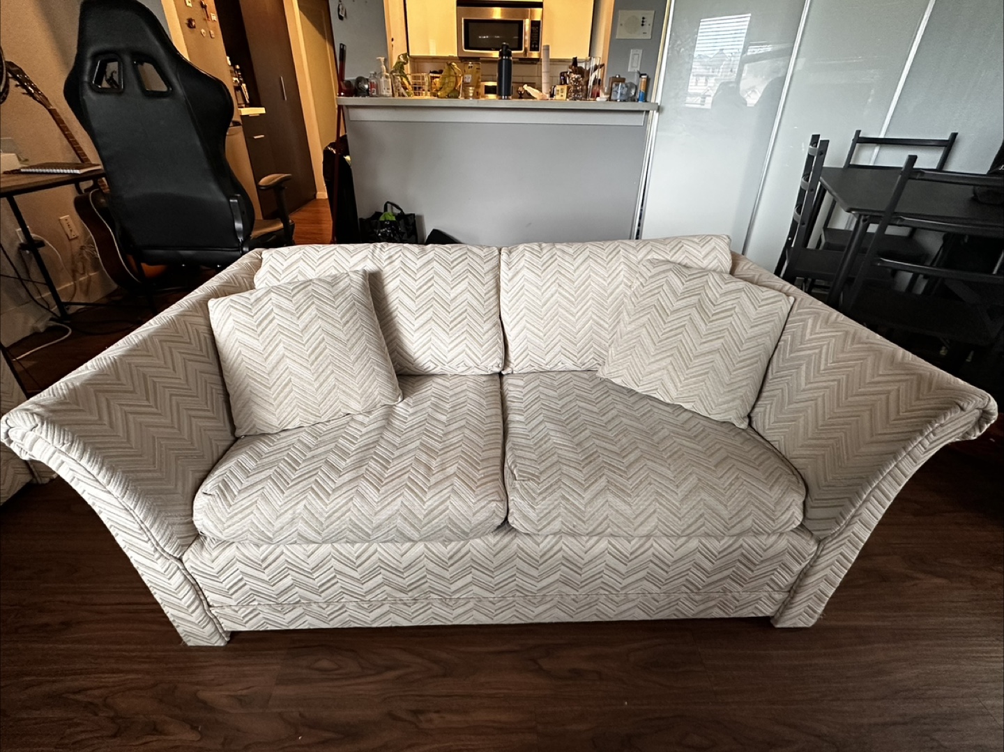 Elegant Patterned Sofa