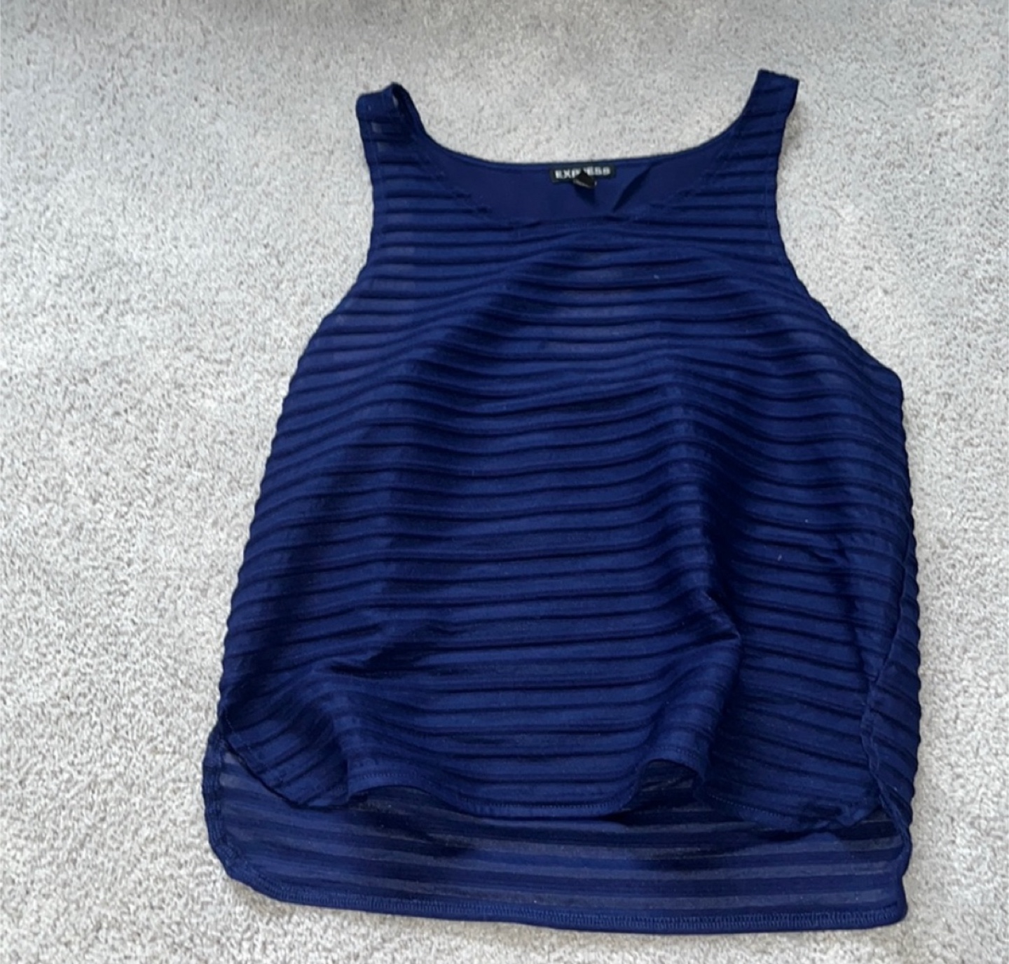 Express Navy Blue Tank Top