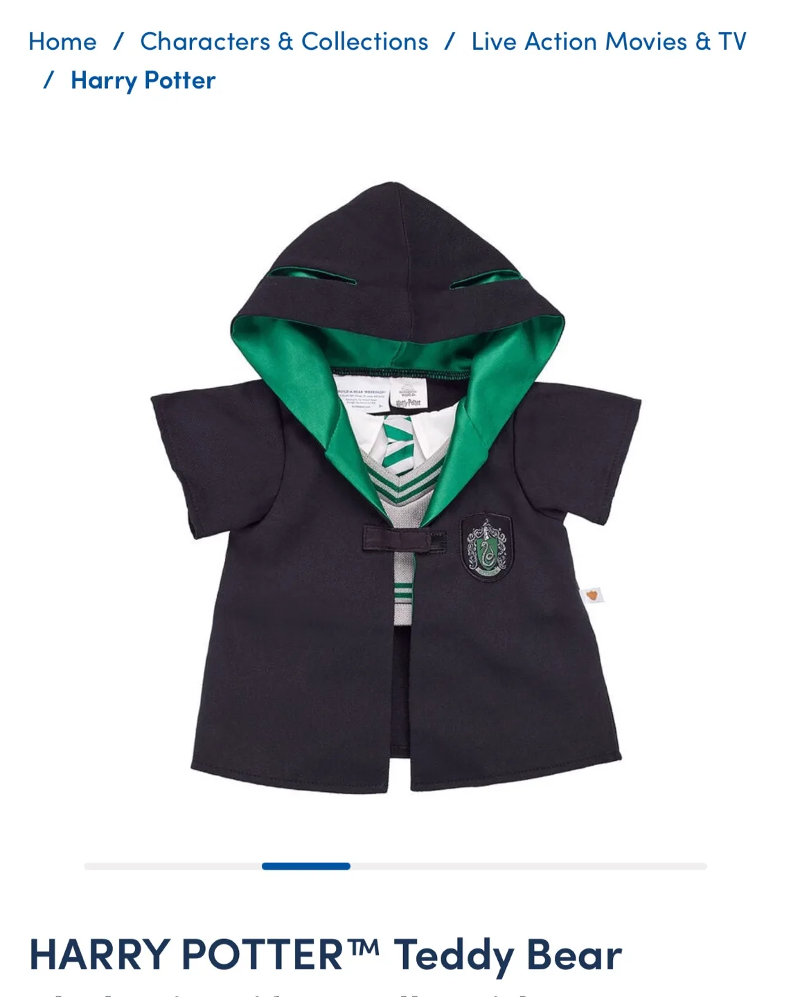 Build-A-Bear Pumpkin Teddy Bear with Harry Potter Costume image indicator(4)