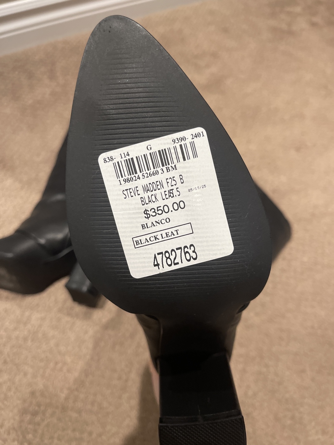 Steve Madden Black Leather Boots - photo 2