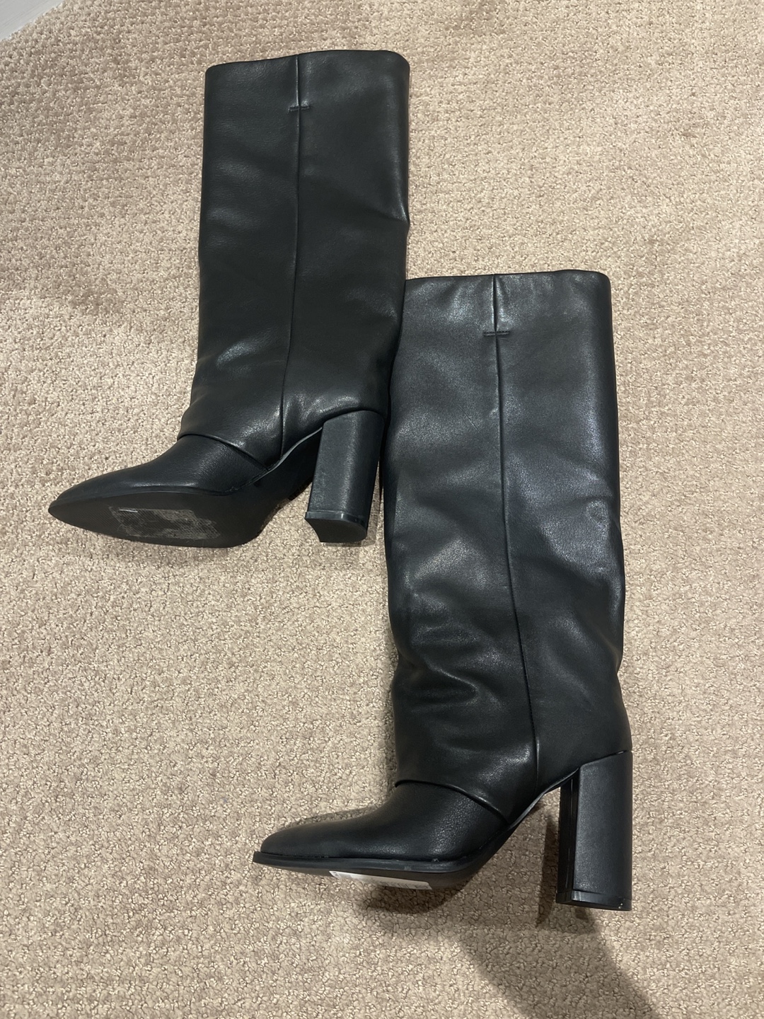 Steve Madden Black Leather Boots