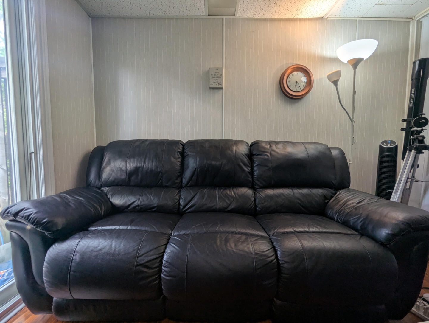 Black Leather Couch