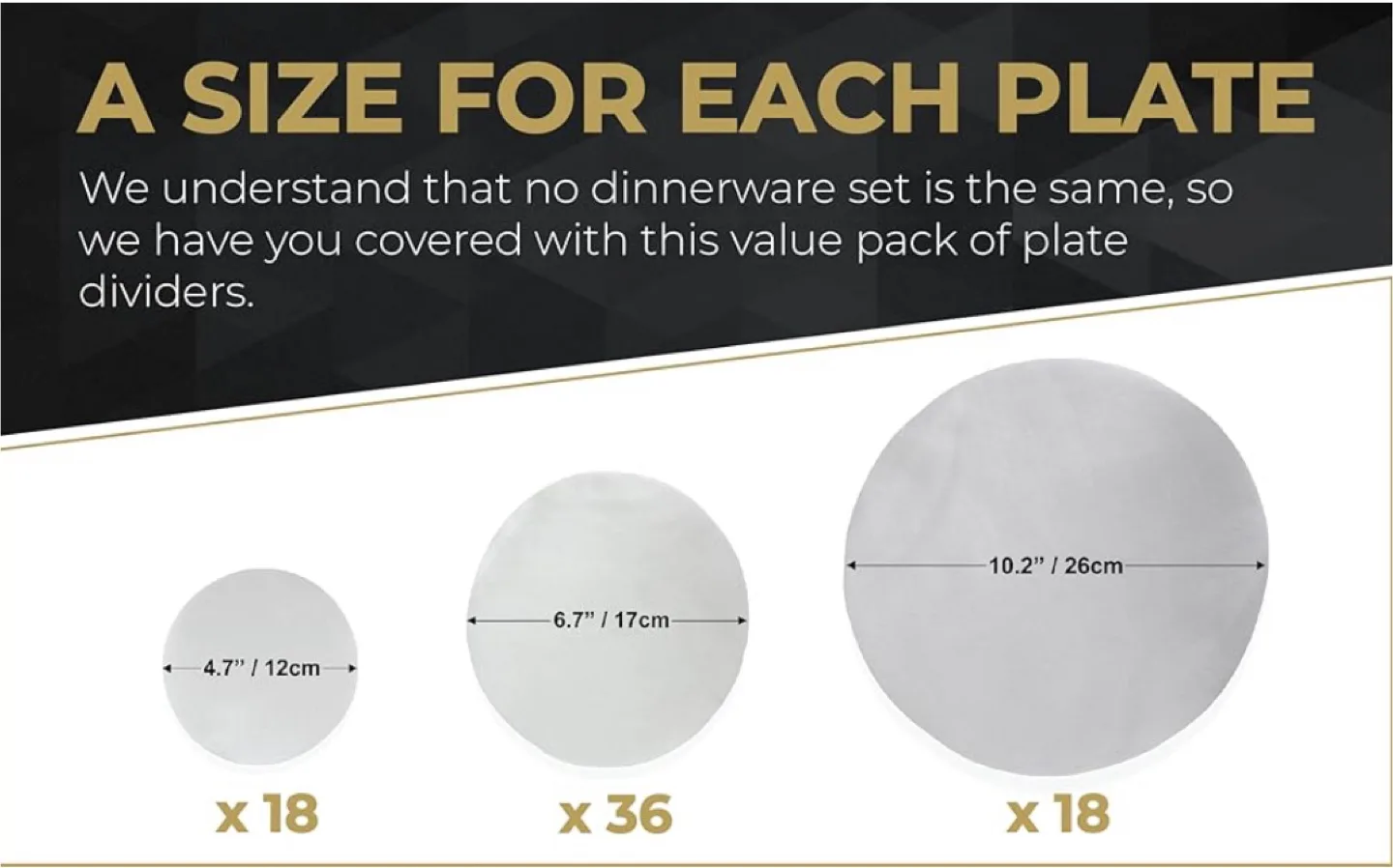 Brand New 72pcs Katai Felt Plate Dividers - Pack, Move, Store image indicator(6)