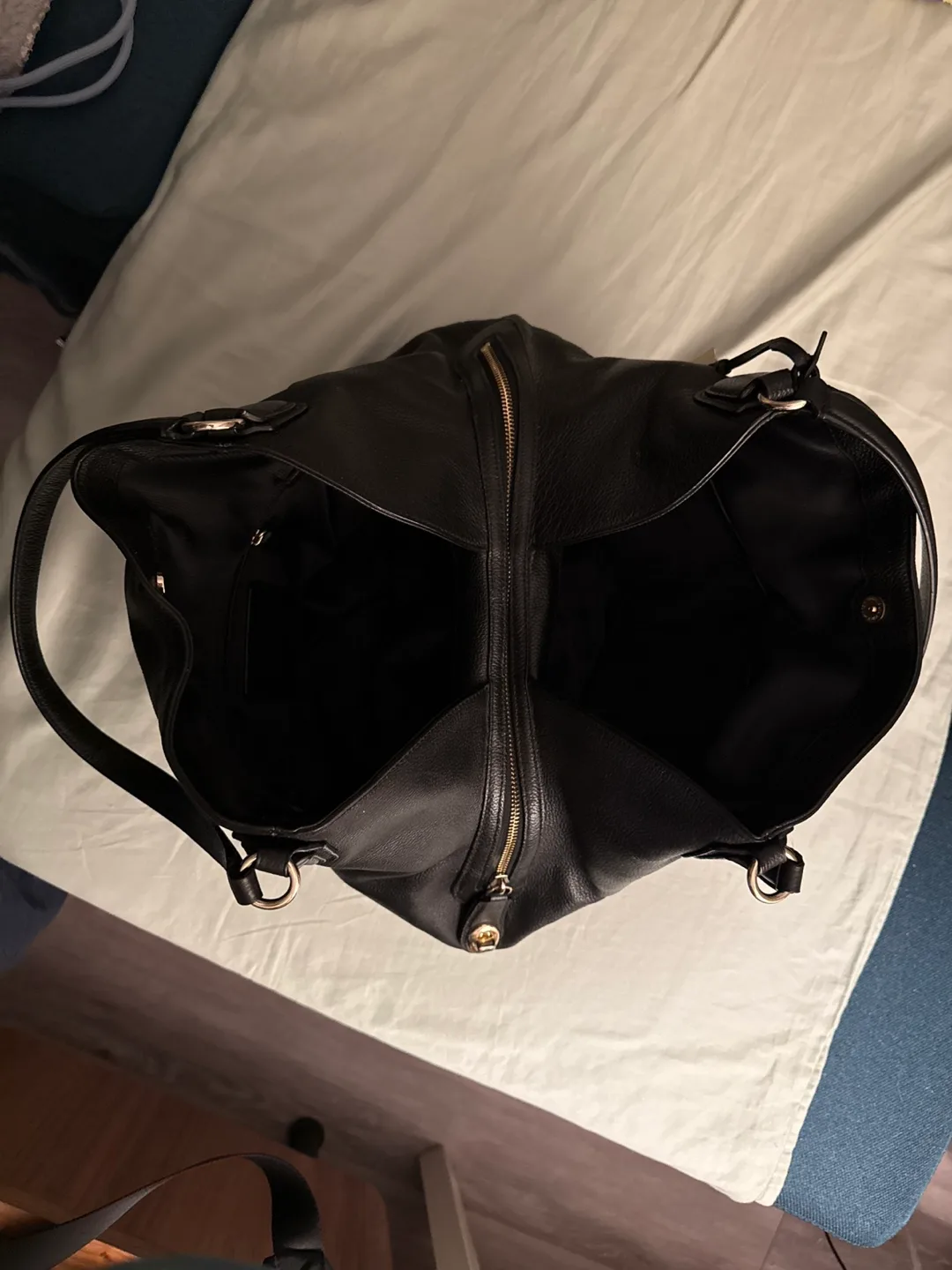 Coach Black Leather Handbag image indicator(6)