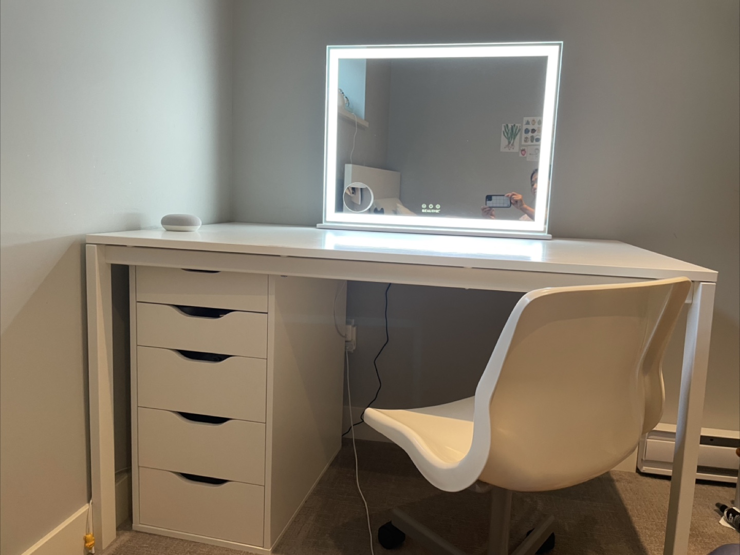 Dining table for 4 people, Drawer, Desk chiar