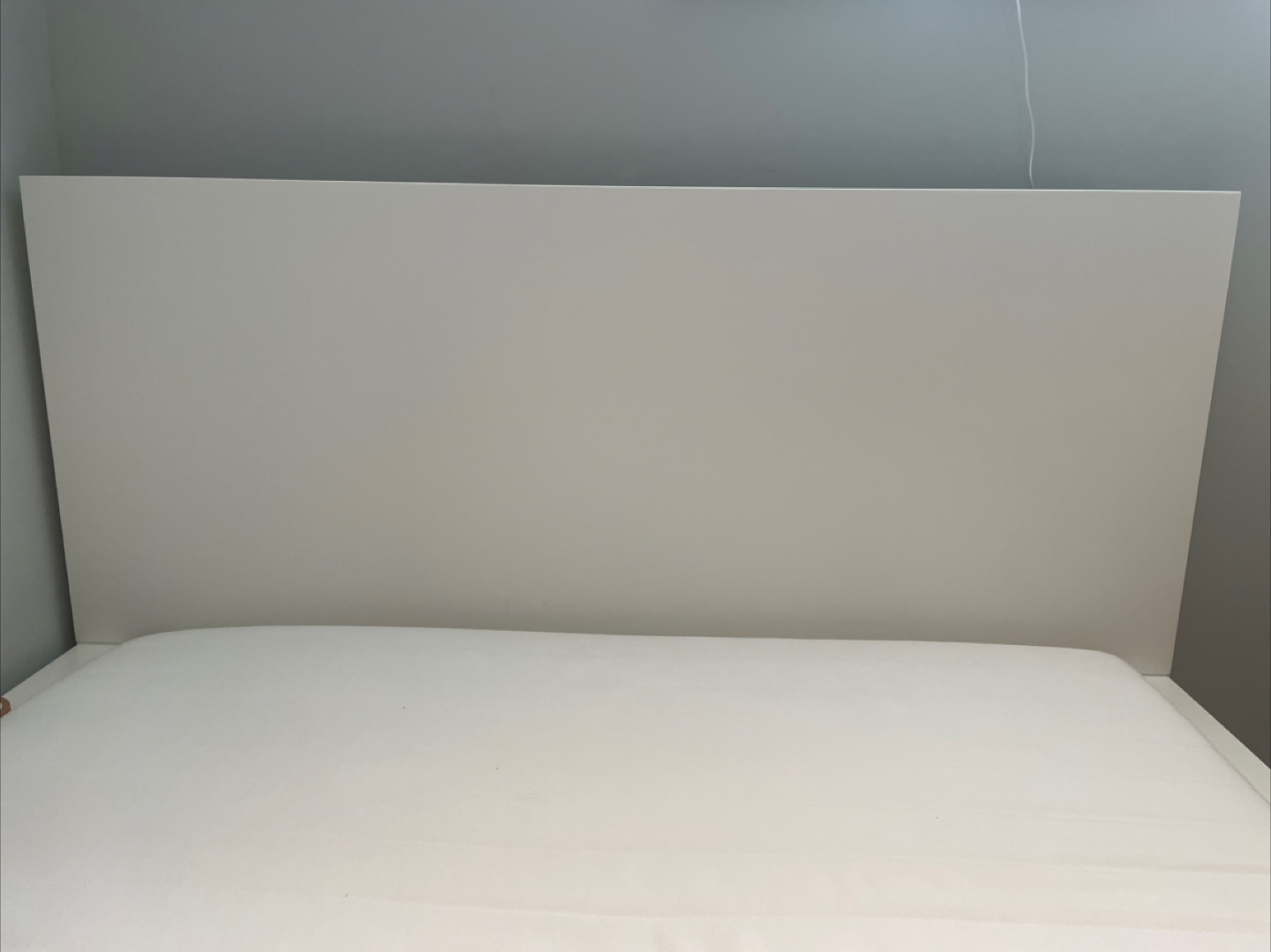 Ikea White Bed Frame with Mattress (Double)