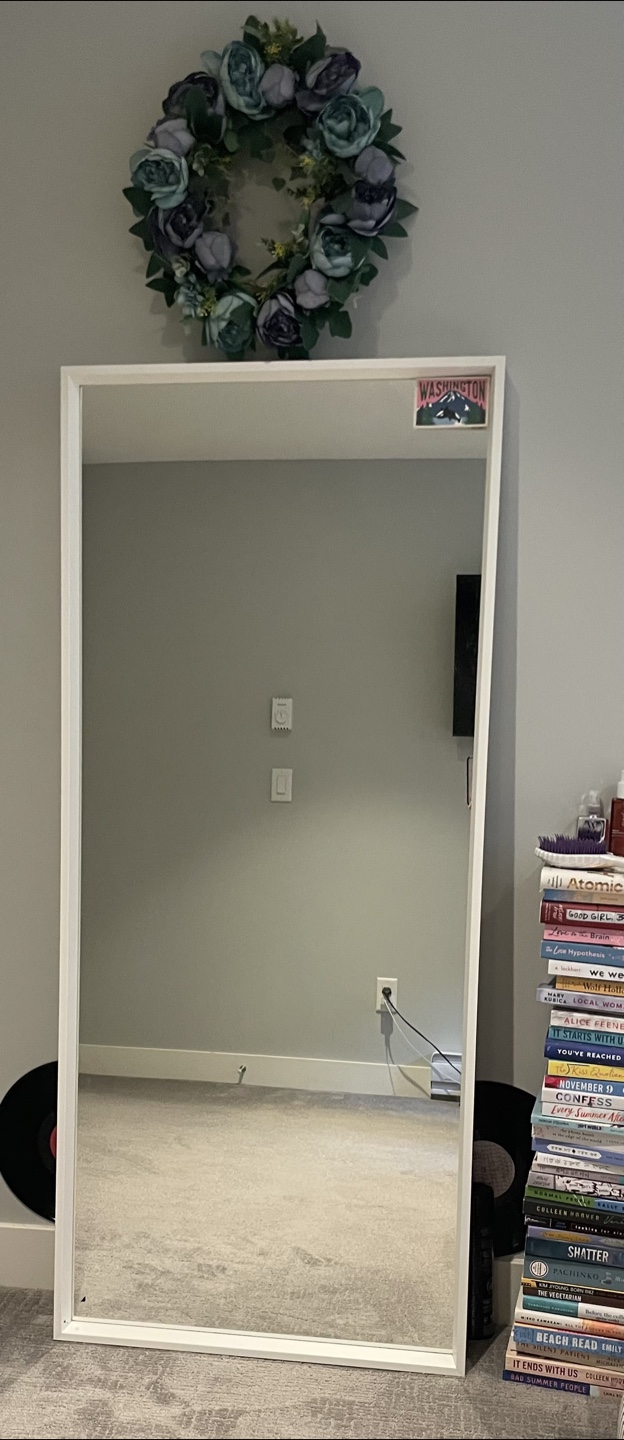 White Framed Mirror