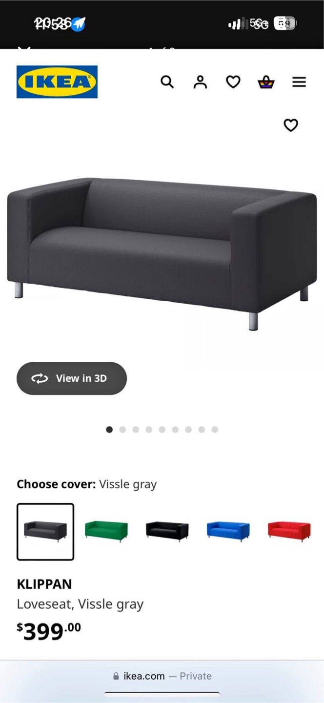 IKEA Klippan Loveseat - photo 2
