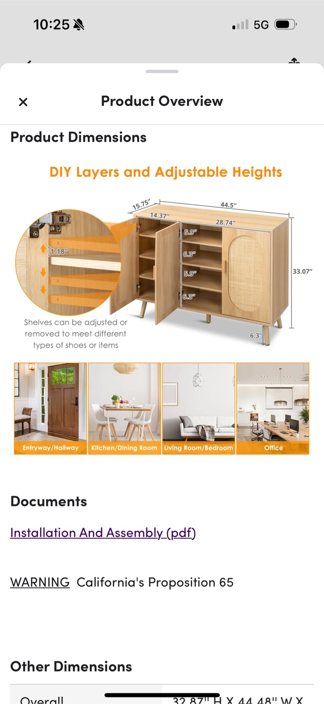 Rattan Shoe Cabinet - photo 2