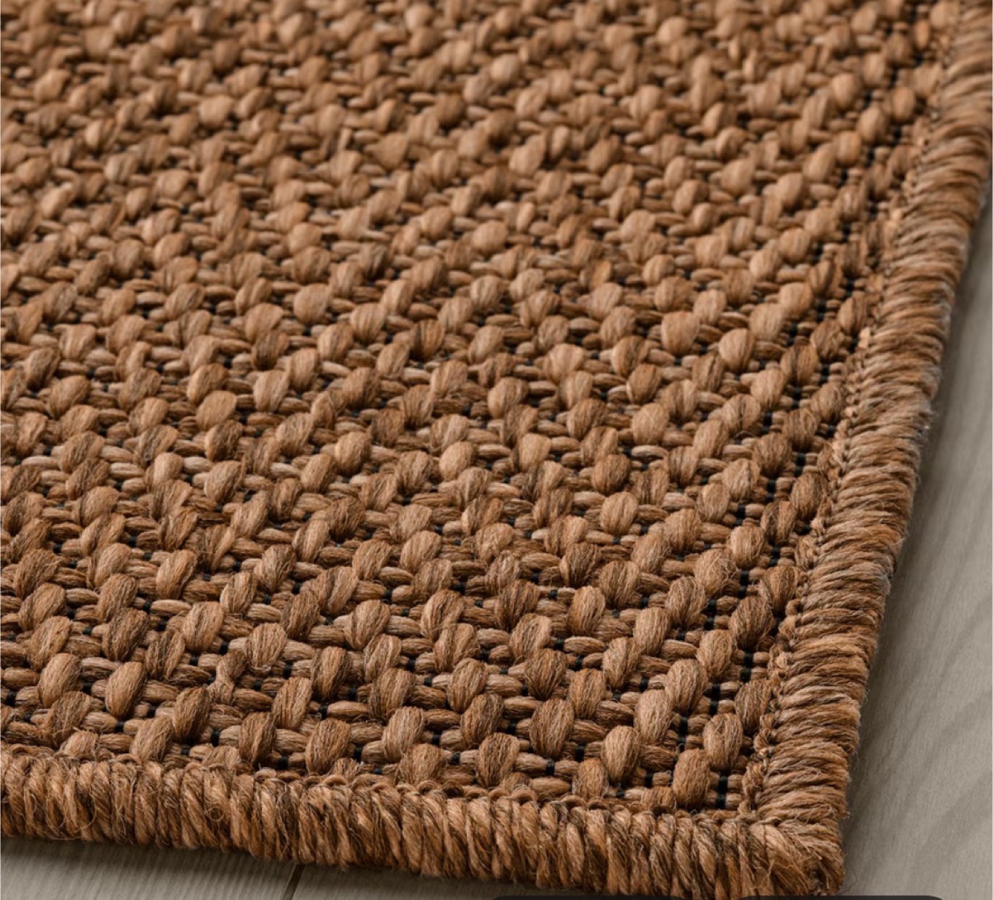 IKEA (indoor / outdoor) 9x6 RUG - Brown Flatwoven Rug