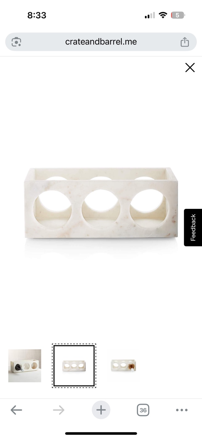 Crate & Barrel Marble Wine Rack - photo 3