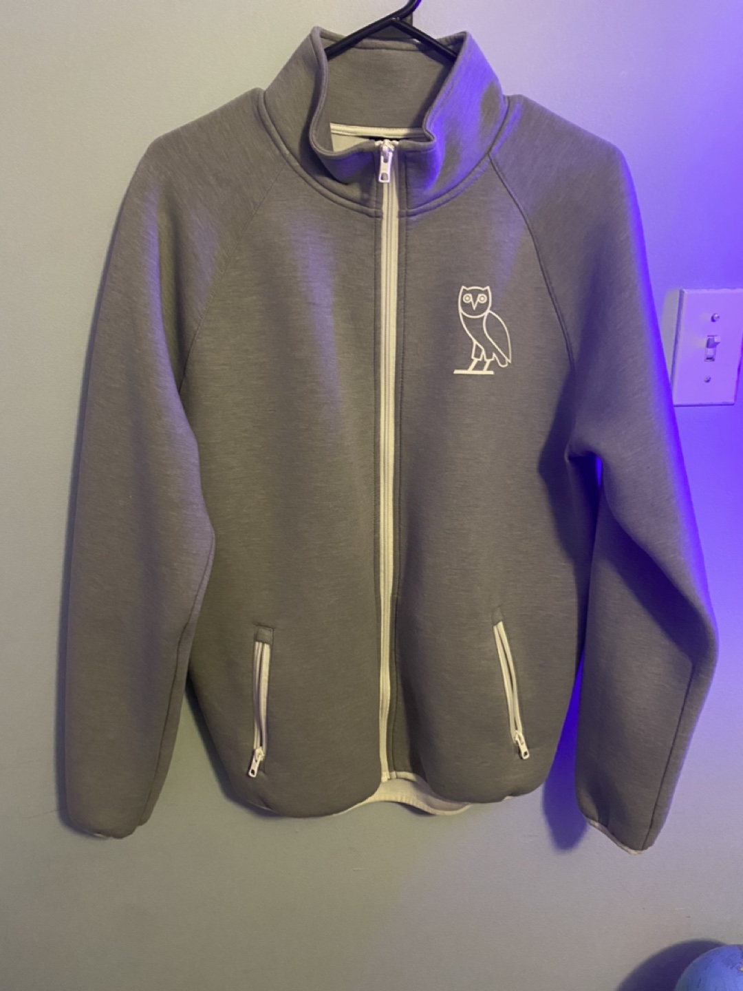 OVO Grey Quarter Zip Jacket - Small