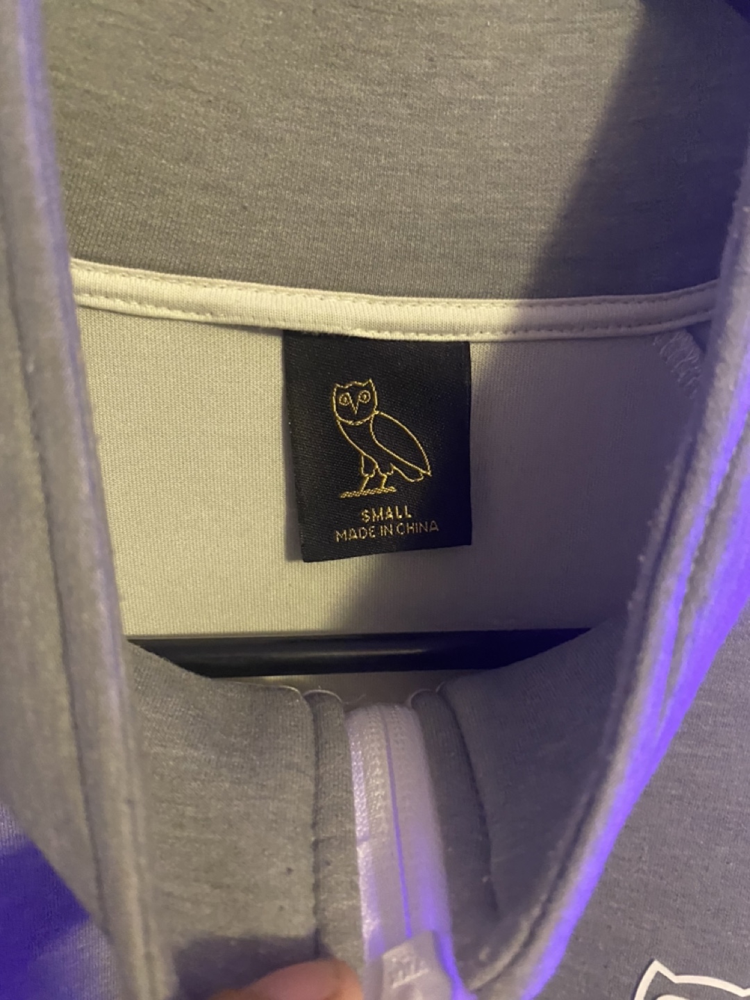 OVO Grey Quarter Zip Jacket - Small - photo 2