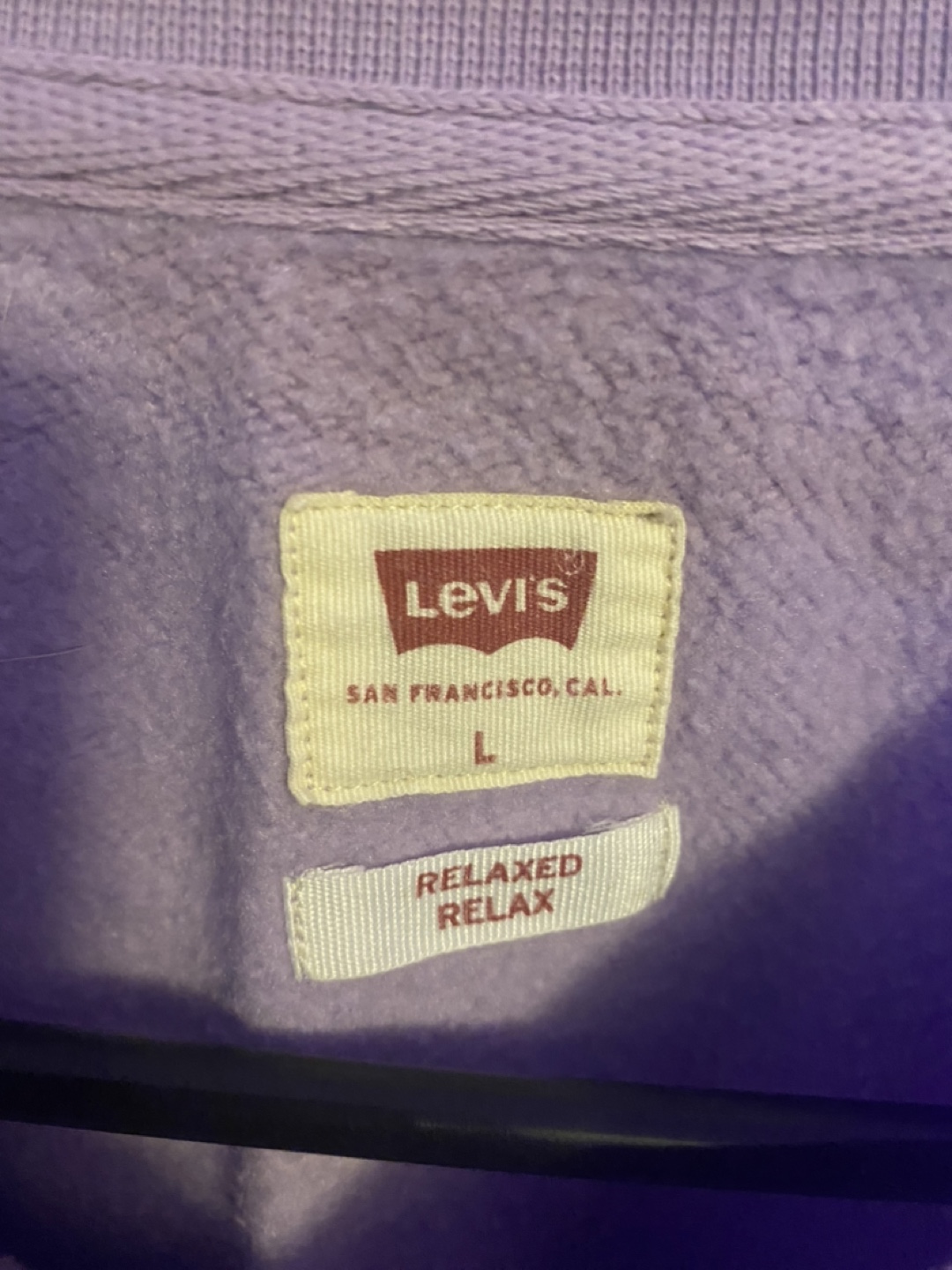 Levi's Relaxed Lavender Sweatshirt - photo 2