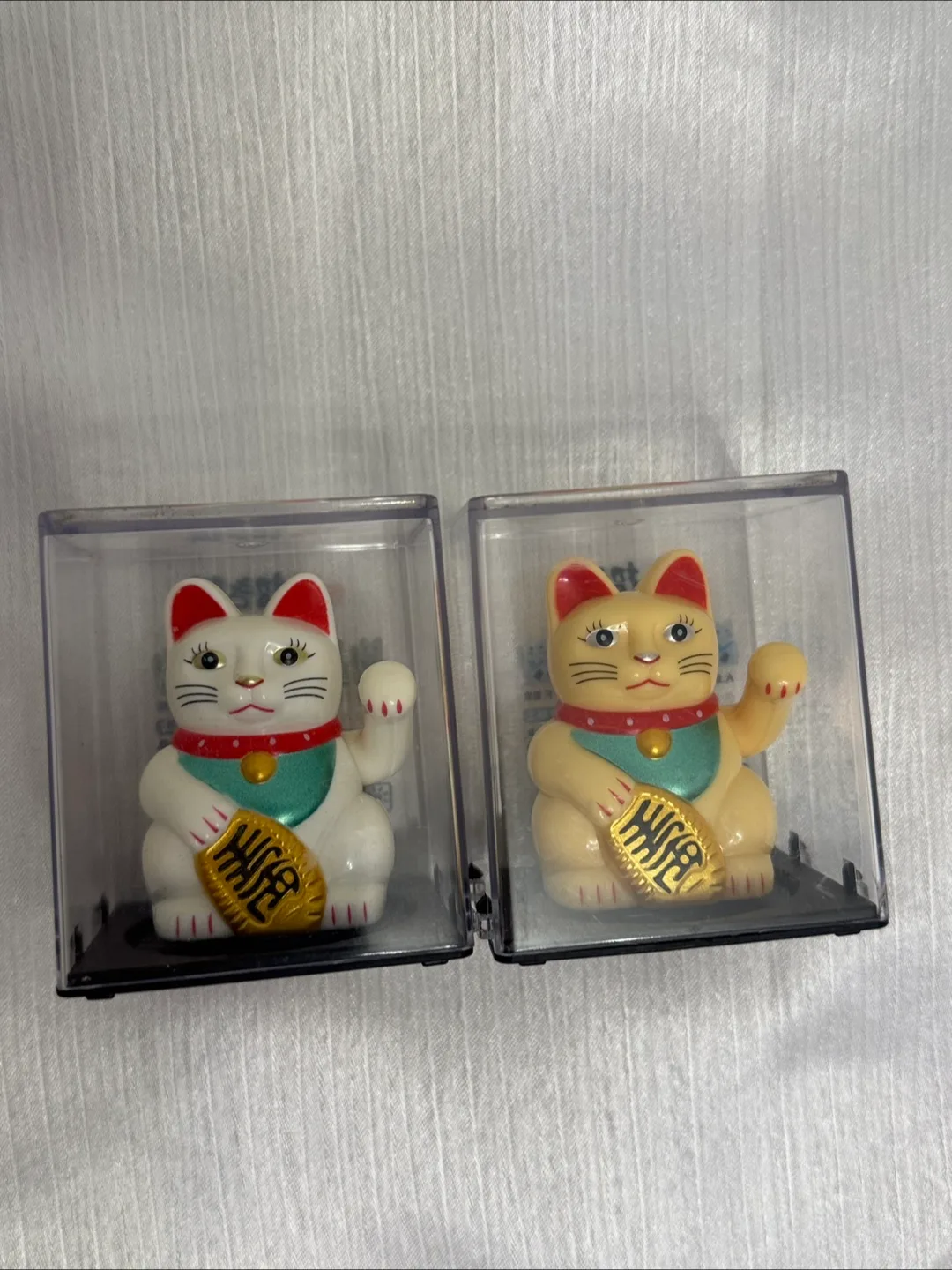 Lucky Cat Figurines with Display Cases image indicator(2)