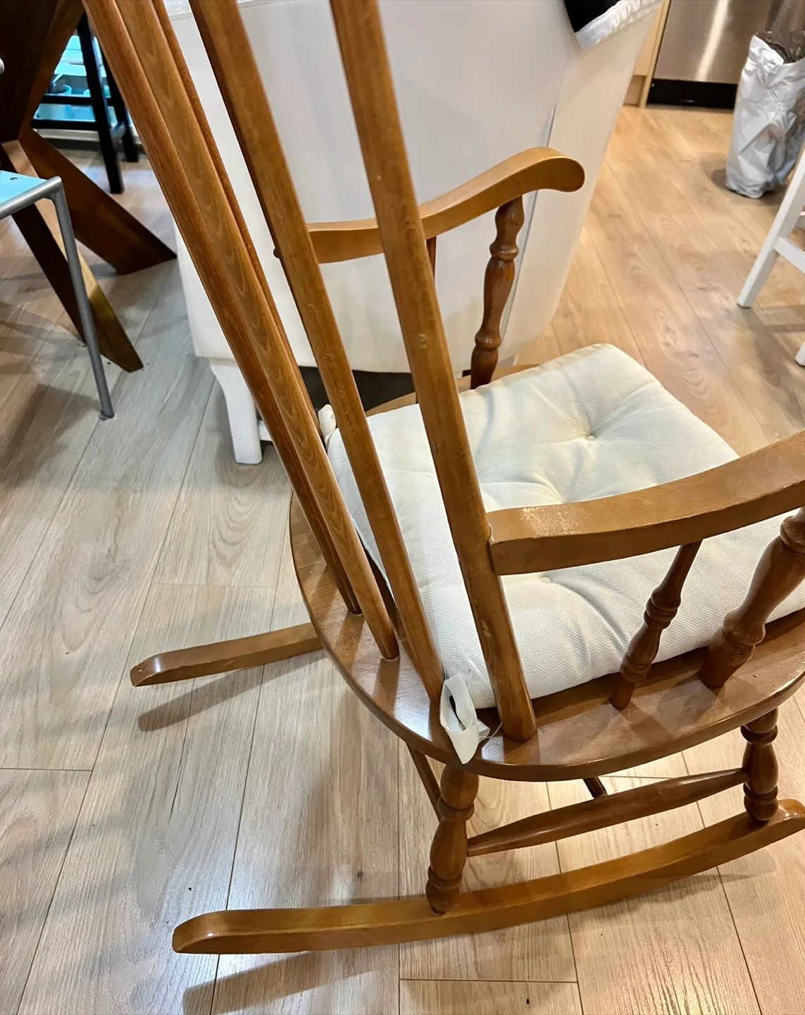 Rocking chair, solid wood, high back image indicator(2)