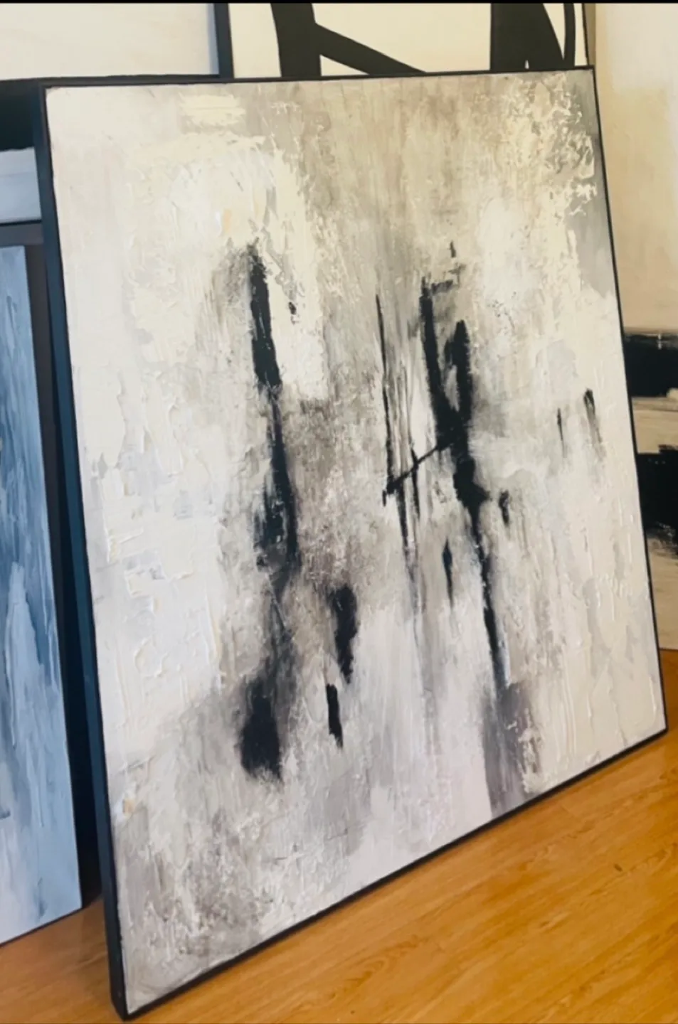 Abstract Framed Canvas Painting thumbnail