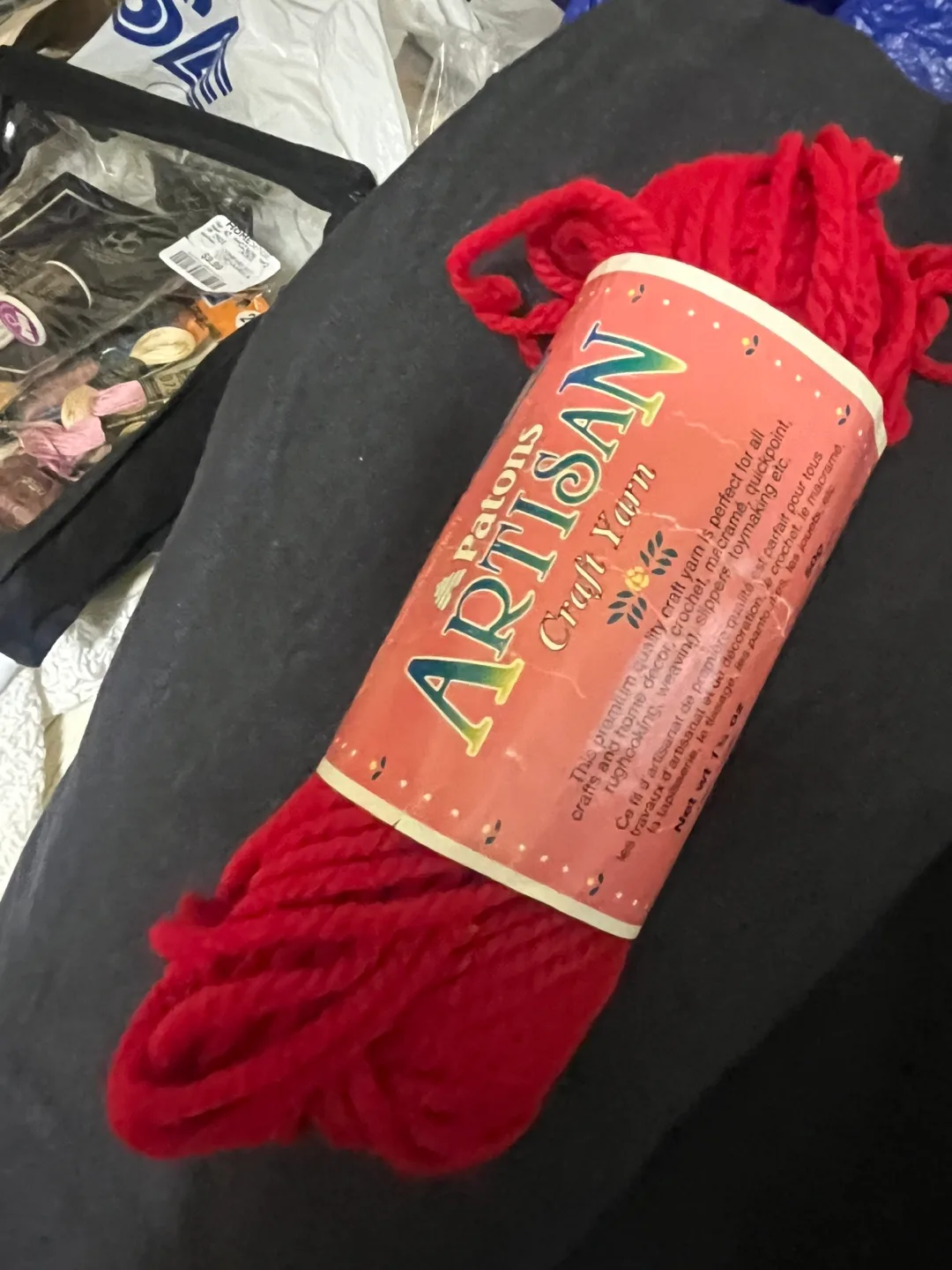Patons Artisan Craft Yarn -red image indicator(2)
