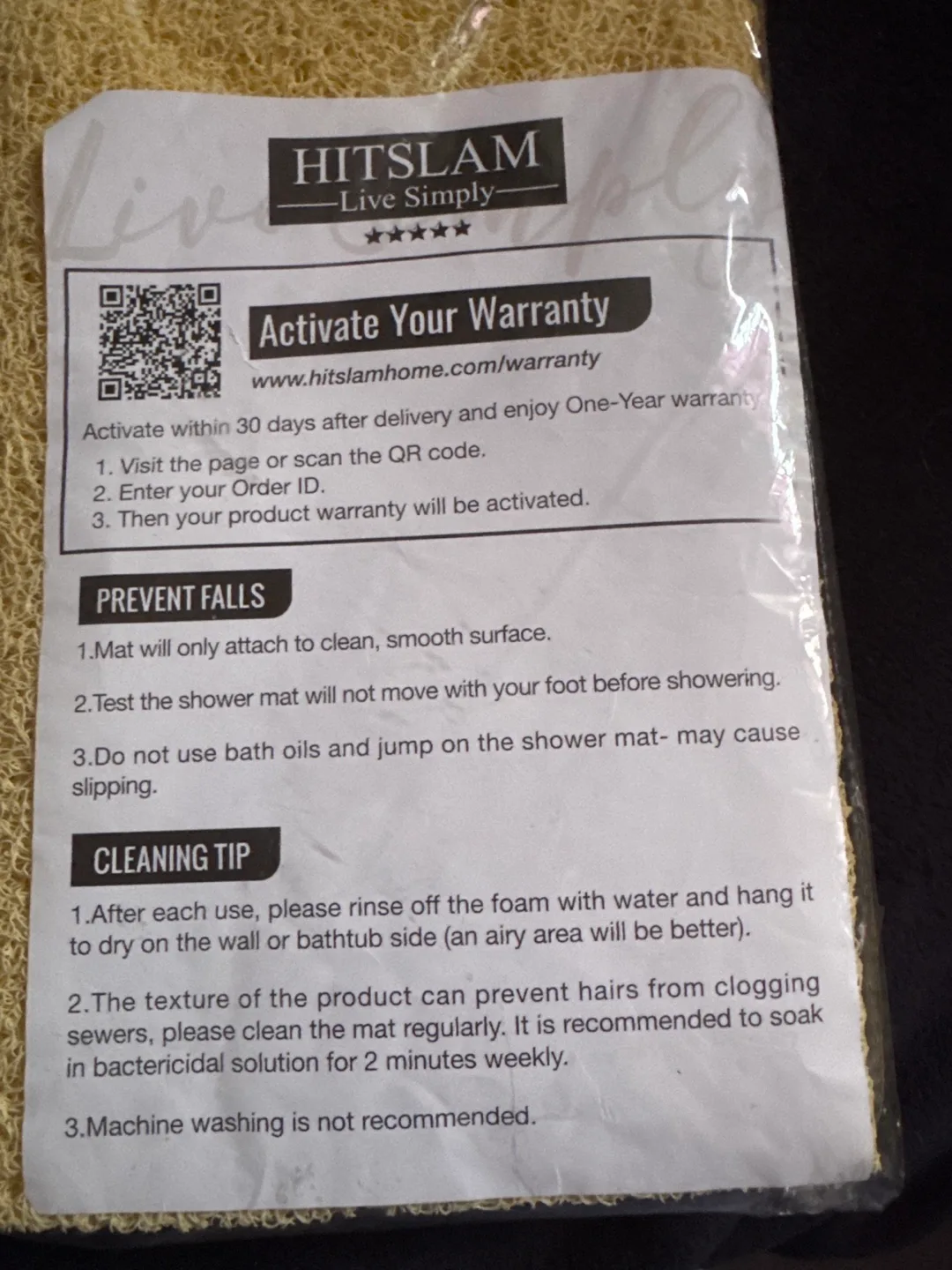 New HITSLAM Bath and Shower Mat image indicator(4)