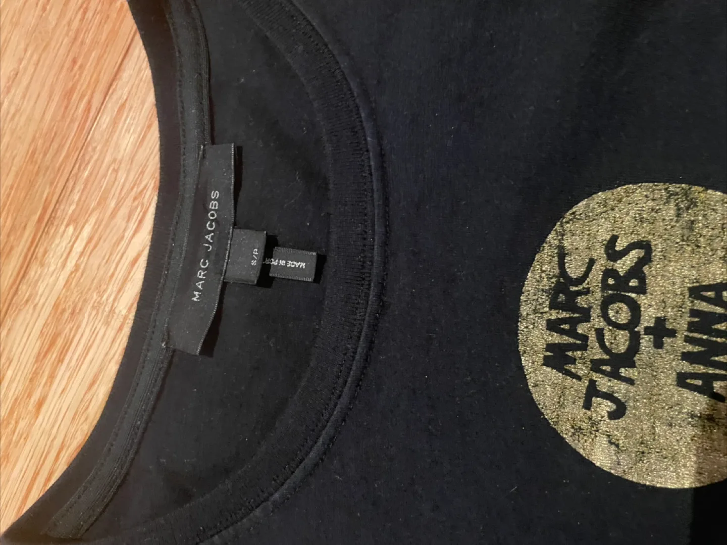 Marc Jacobs +Anna Sui  Black T-Shirt thumbnail