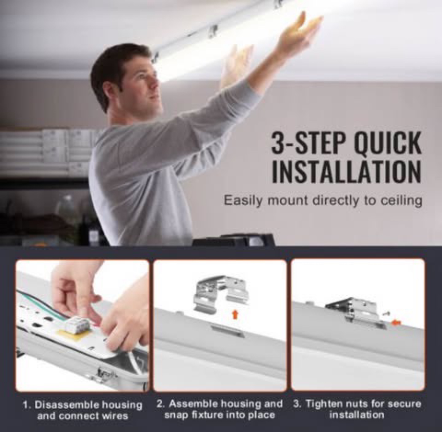 VEVOR LED Shop Lights, Pack of 4 - photo 5