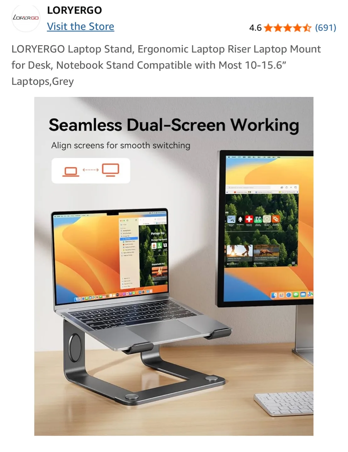 Ergonomic Laptop Stand image indicator(2)